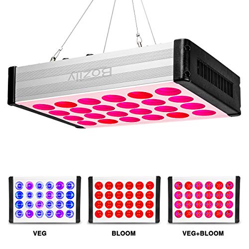 Bozily 800 Watt Grow Light for Indoor Plants Full Spectrum Dimmable Two Switches