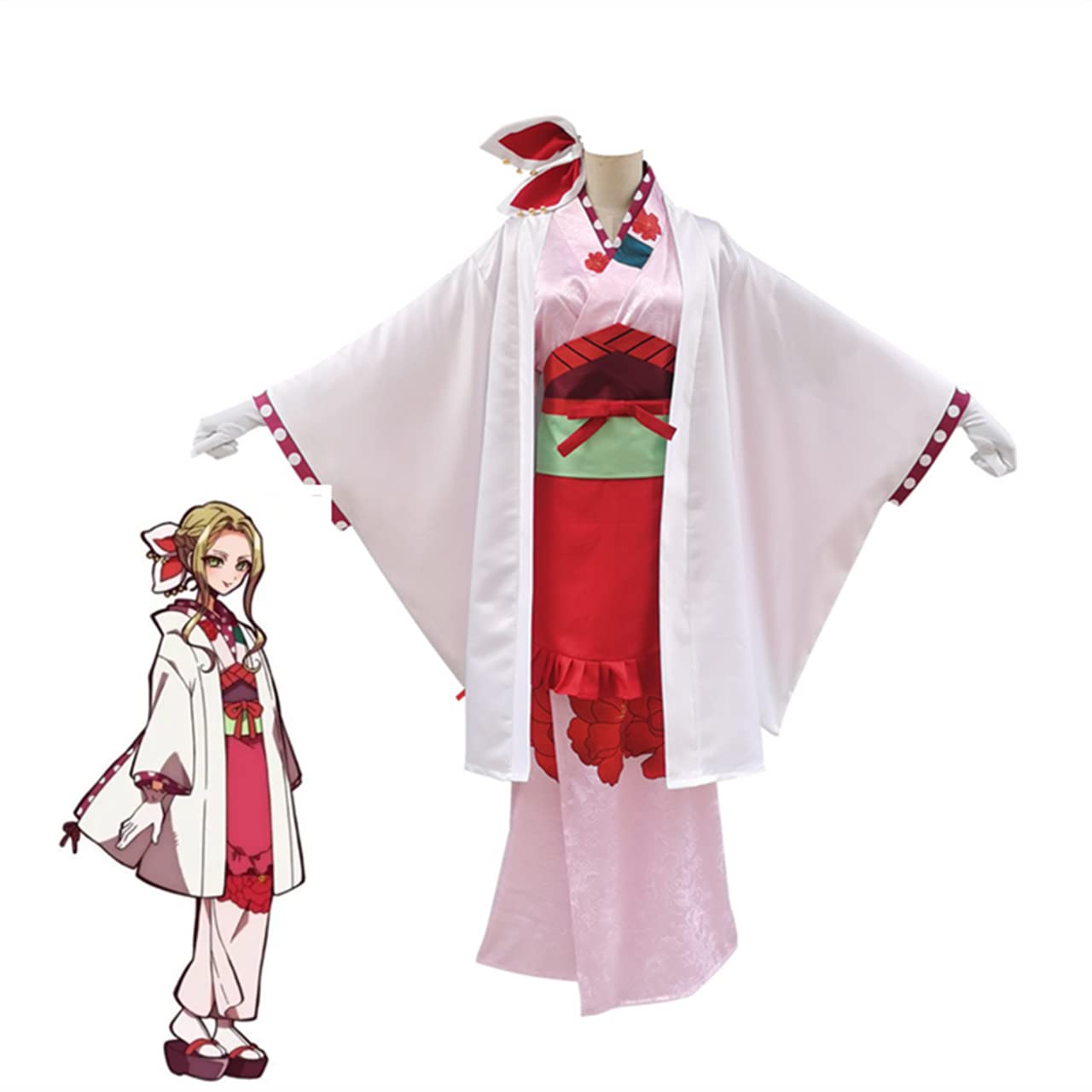 Amazon | KUOKUO 地縛少年花子くん 弥子 ヤコ コスプレ衣装 和服 浴衣 