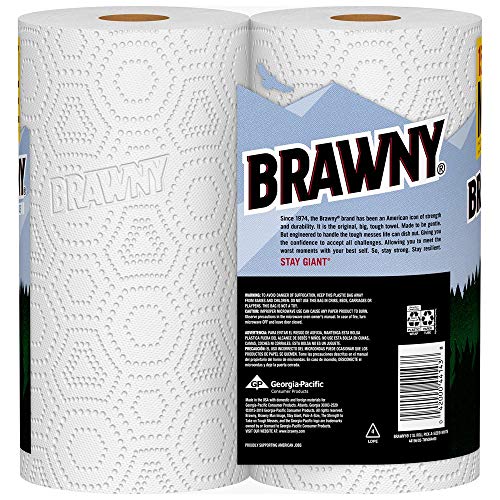 Image of Brawny Paper Towels, 16 XL Rolls, Pick-A-Size, White, 16 = 32 Regular Rolls