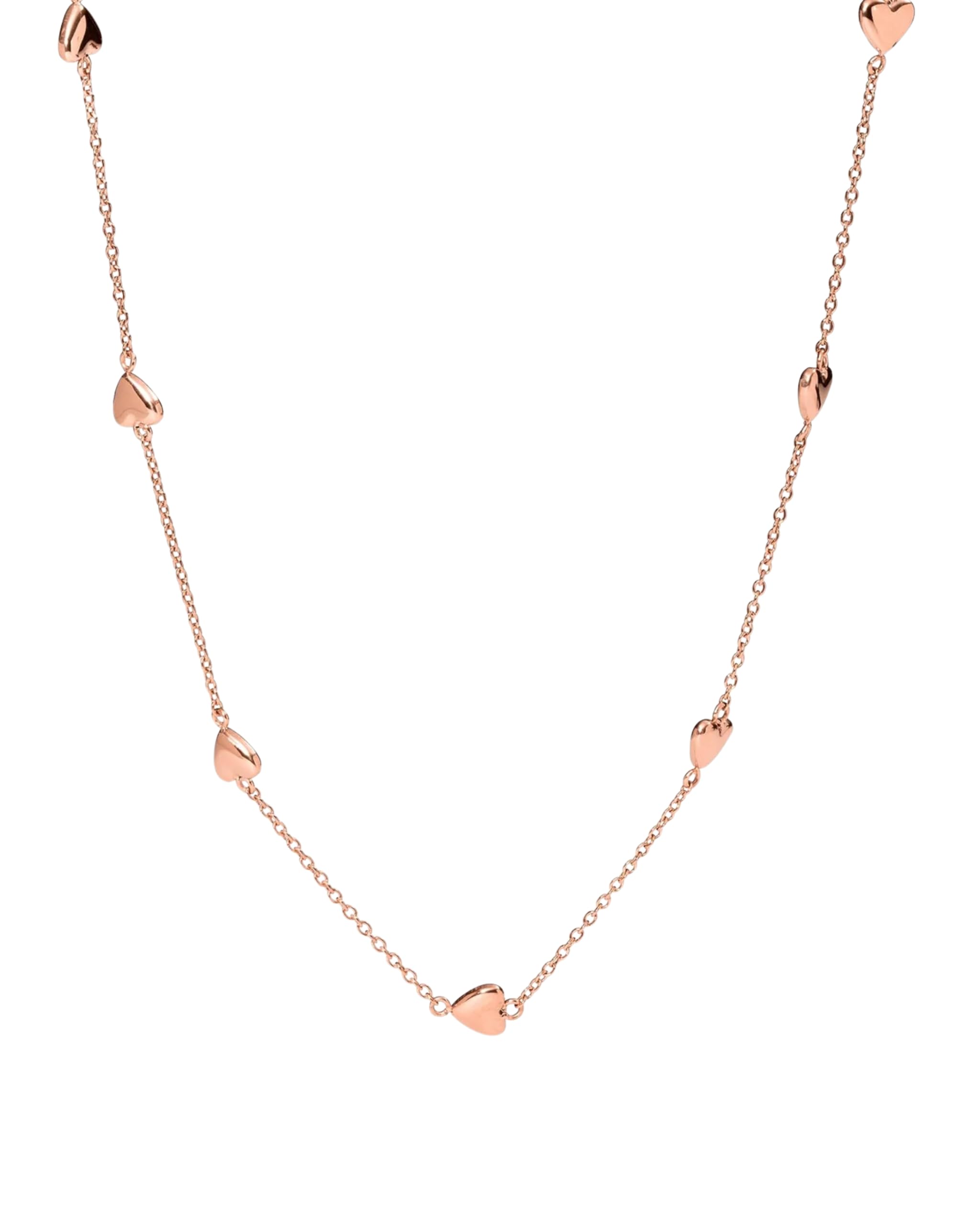 Purelei Alohi Heart Kette Damen (Roségold) – Halskette Damen aus langlebigem Edelstahl – Wasserfeste Halskette – 40-45 cm Länge verstellbar – Schmuck für deinen individuellen Look