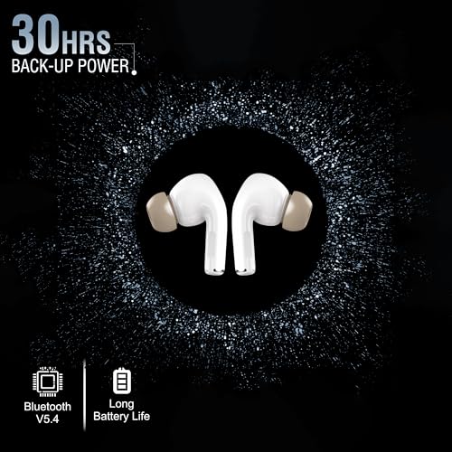 Image of TP TROOPS Wireless Earbuds with Touch Controls, 30 Hours Battery Life, Bluetooth in-Ear Headphones, TWS with Bluetooth v5.4(Beige)