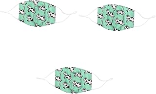 GALPADA 3 Peças Máscara De Vaca De Algodão Cobertura Facial De Inverno Cobertura Facial Reutilizável Cobertura Facial Unissex Cobertura Facial Adulto Inverno Máscara Facial Capa Animal