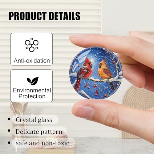 Imán Decorativo de Cristal Redondo para Refrigerador miniatura 4
