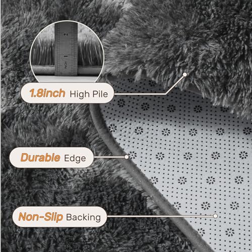 Tapete Decorativo Ultra Suave Gris 5x7 Pies miniatura 5