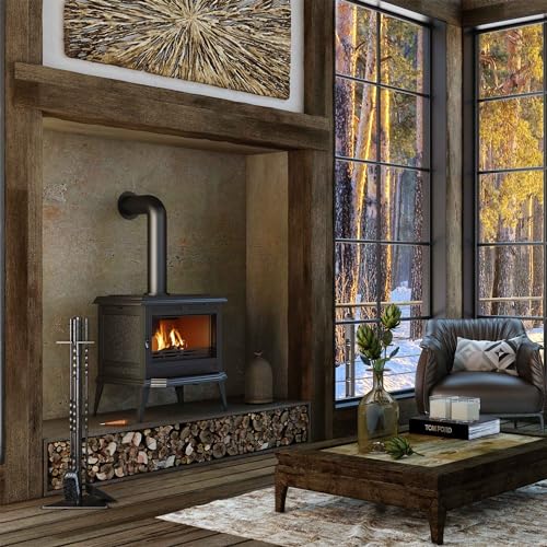 Prometeus S11 ECO Holzofen aus schwarzem Gusseisen – Bild 6