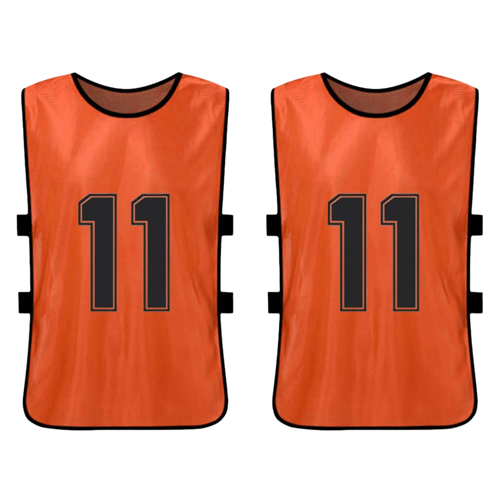 Gilet, 12 PCS Adultes Football Pinnies Maillots De L'équipe De Football À Séchage Rapide Jeunes Sports Scrimmage Formation De L'équipe De Football Dossards Numérotés Pratique Gilet De Sport