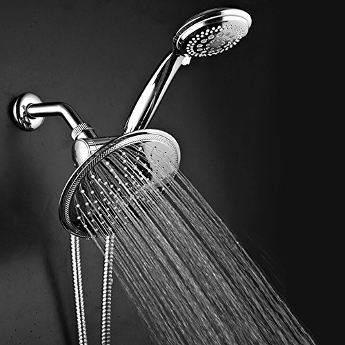 Dream-Spa-3-way-8-Setting-Rainfall-Shower-Head-and-Handheld-Shower-Combo-Chrome-Use-Luxury-7-inch-Rain-Showerhead-or-7-Function-Hand-Shower-for-Ultimate-Spa-Experience