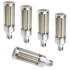 E27 LED Corn Lampen met E40 Adapter 25W Super Heldere 360° Stralingshoek 250W Gloeilampen Equivalent, AC 110-277V 3000Lm…