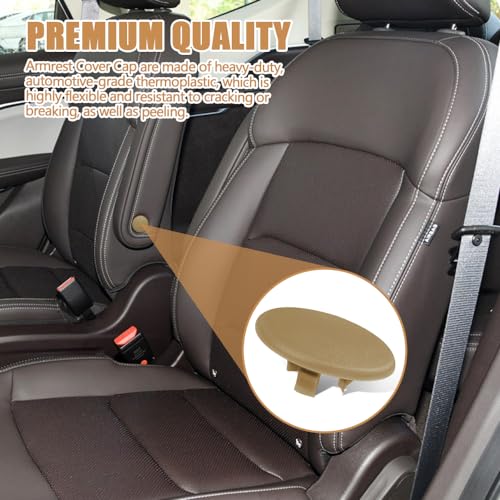 2PCS Armrest Cover Cap, Seat Parts Replacement for 07-19 Chevy Tahoe Black - Picture 16 of 19