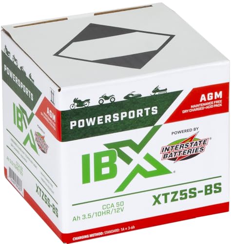 Image of Interstate Batteries IBX YTZ5S-BS Powersports Battery 12V 3.5Ah 50CCA AGM