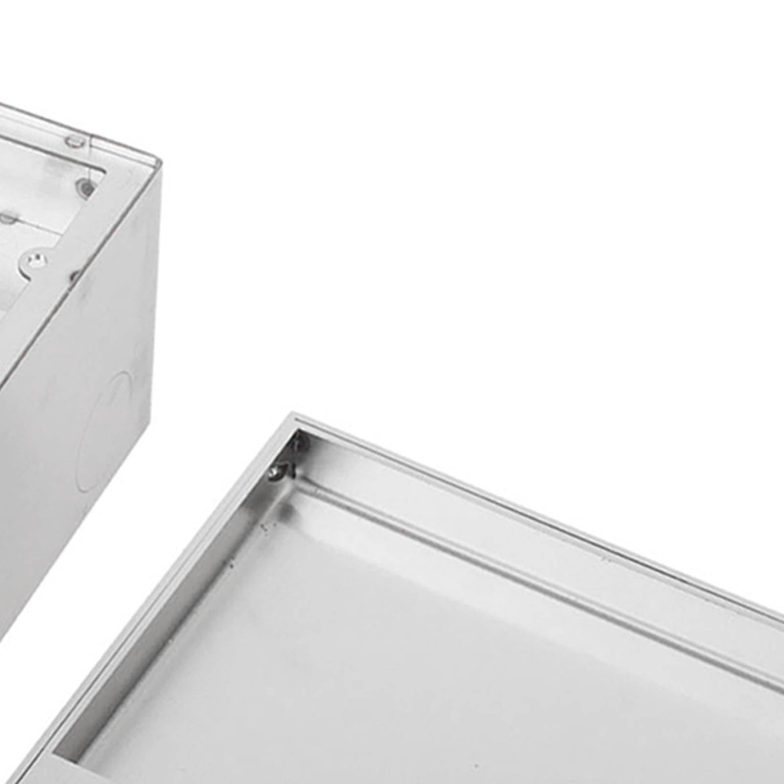 Sxhlseller Scatola di Derivazione da Incasso a Pavimento con 2 Prese, Presa in Acciaio Inossidabile 16A 4000W e PC Ignifuga per Uso Domestico, Ufficio, Hotel, Scuola e Commerciale