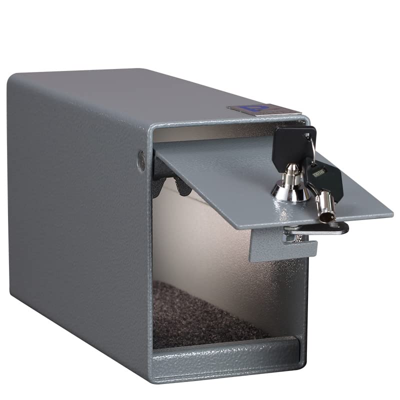 Protex Drop Box Safe - Cash Deposit Box With Saw-Toothed Baffle For Security