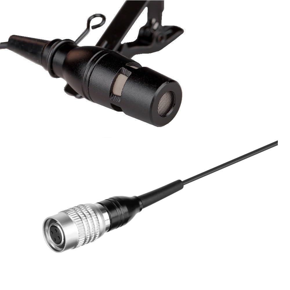 Generic Replacement Lavalier/Lapel Microphone for Audio Technica ATW-T3201 3000-Series - Body-Pack Transmitter, Condenser, Unidirectional, 4-Pin Hirose (HRS) Female Connector, Black, MS-LP01HRS - Image 2