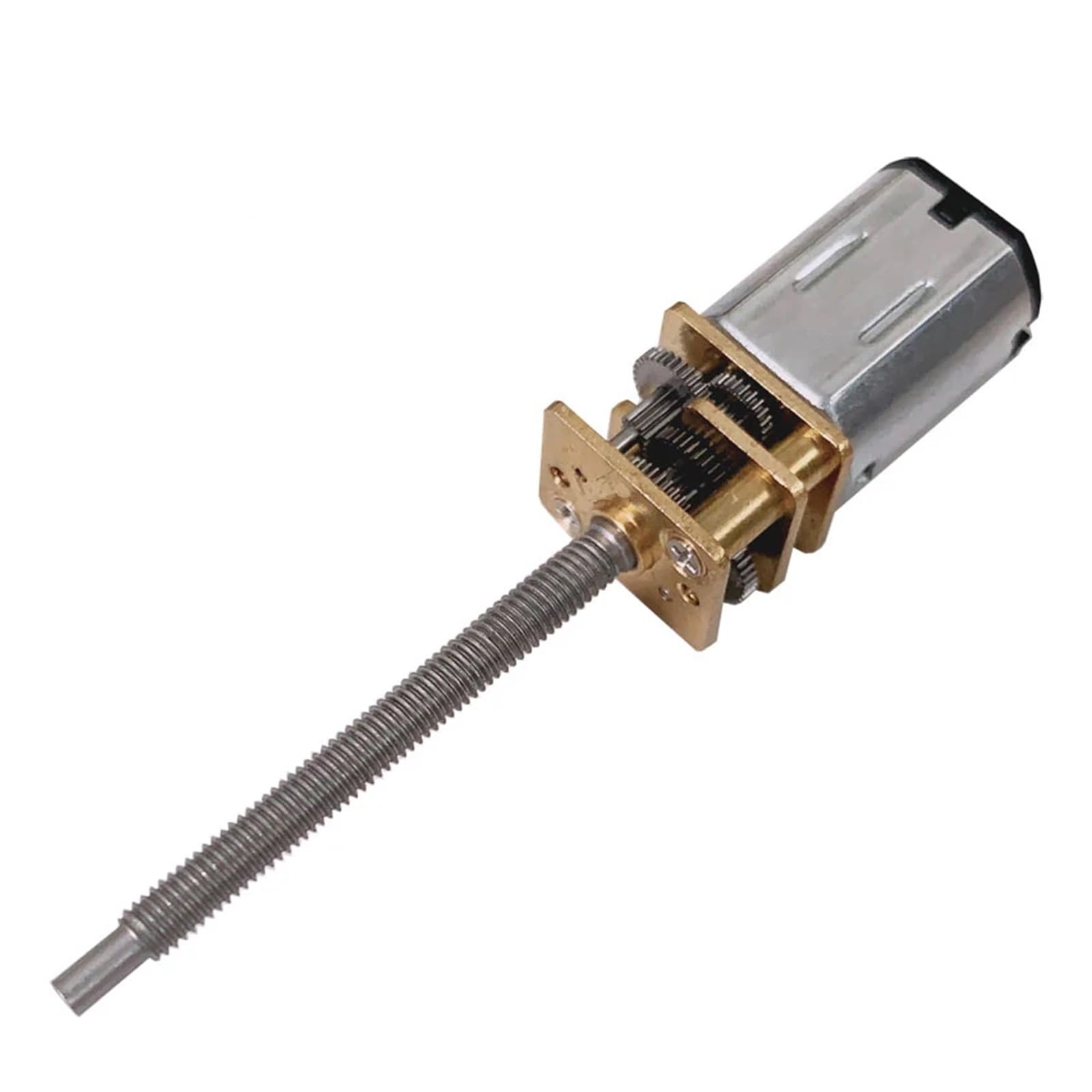 Motor Reductor de CC GA12-N20 con Tornillo de Eje roscado extendido M3*34, Motor pequeño de Baja Velocidad, 3 V, 6 V y 12 V(3v,800)