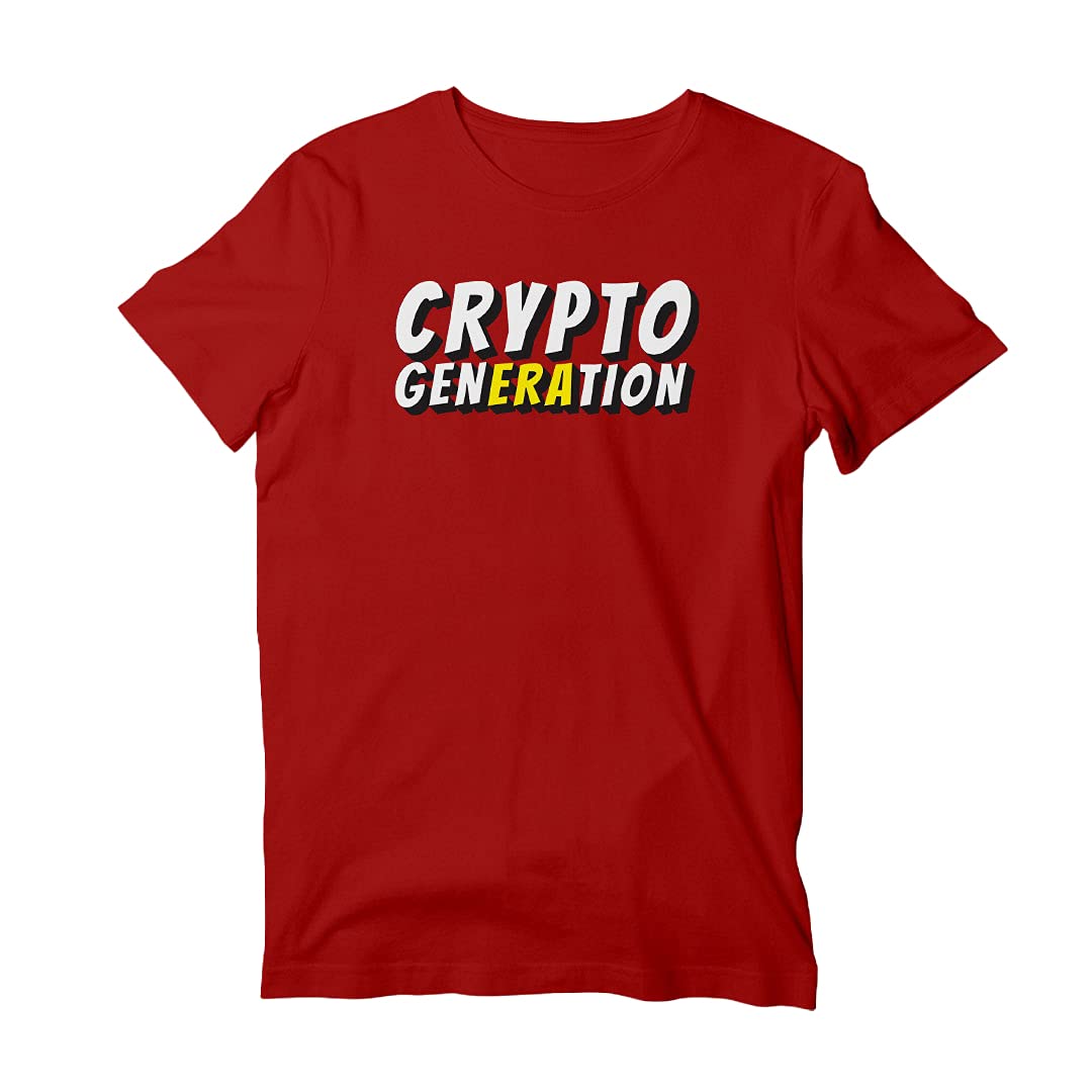 GenericCrypto Generation T-Shirt | Cotton Casual T-Shirt | Round Neck Half Sleeve Crew Neck Unisex T-Shirt | Bambiha