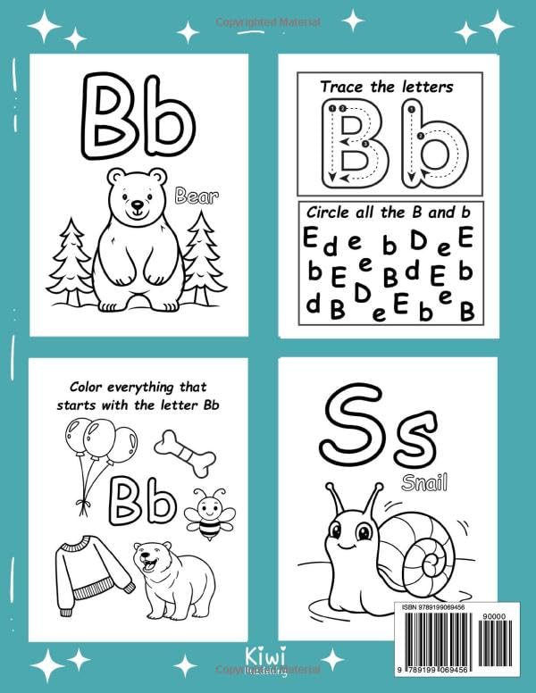 My ABC Preschool Activity Book: Coloring Pages, Letter Tracing & Fun Alphabet Learning for Kids Ages 4–6 image 3