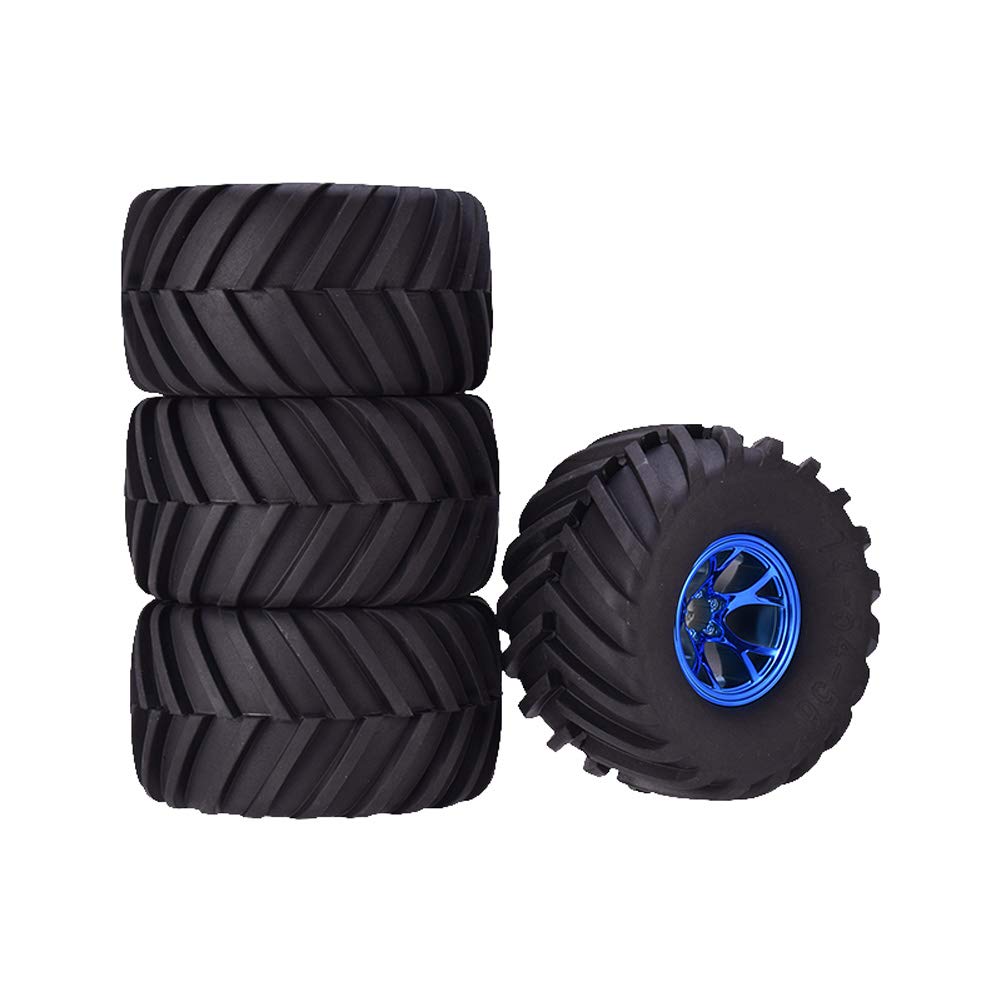 Amazon | WONFAST 1/10 RCモンスタートラックホイールとタイヤセット 4