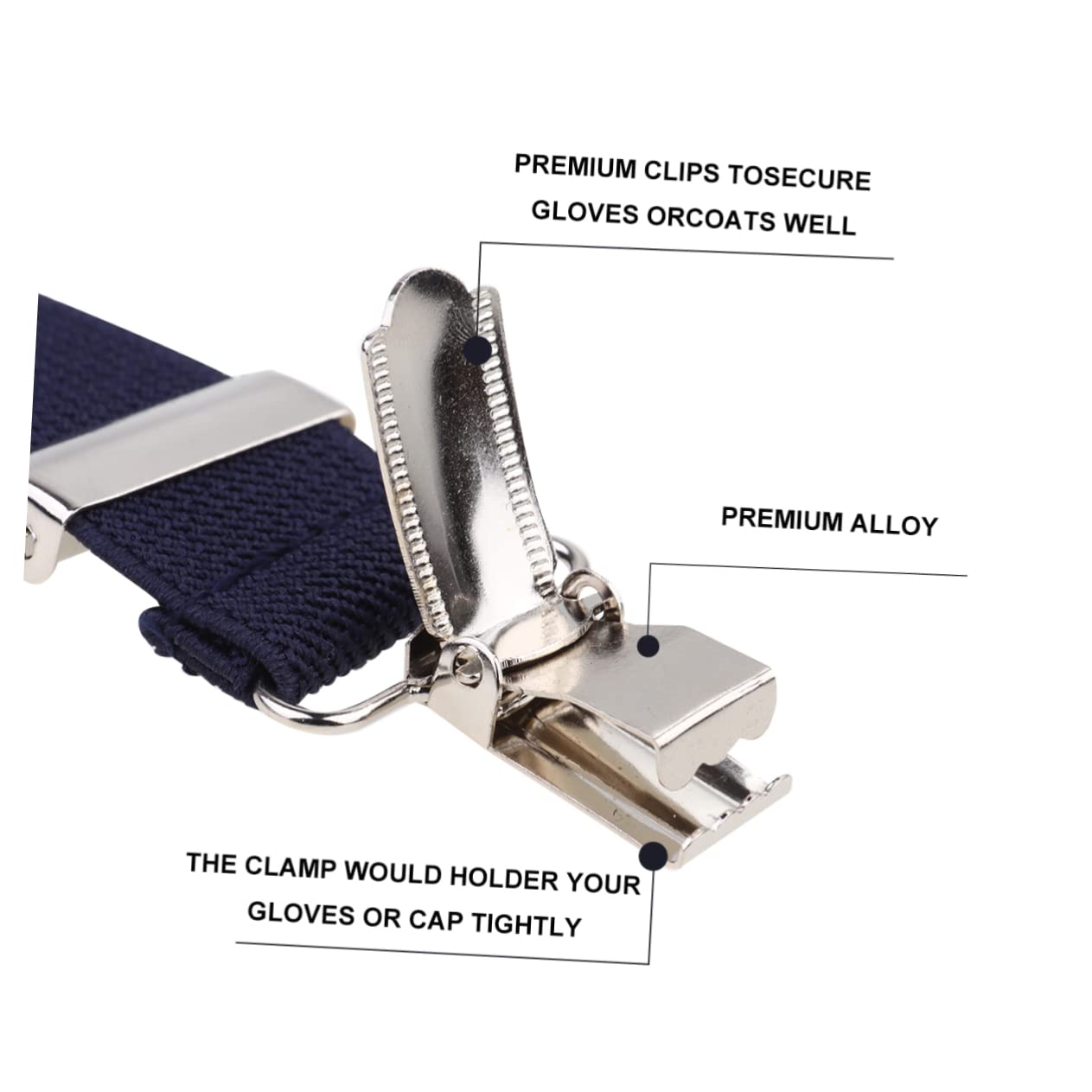 BESPORTBLE 3sets Mitten Clips for Boys and Girls Glove Clip Holder Hat Hanger Snow Gloves for Winter Boys and Girls Adjustable Elastic Catcher 2pcs*3