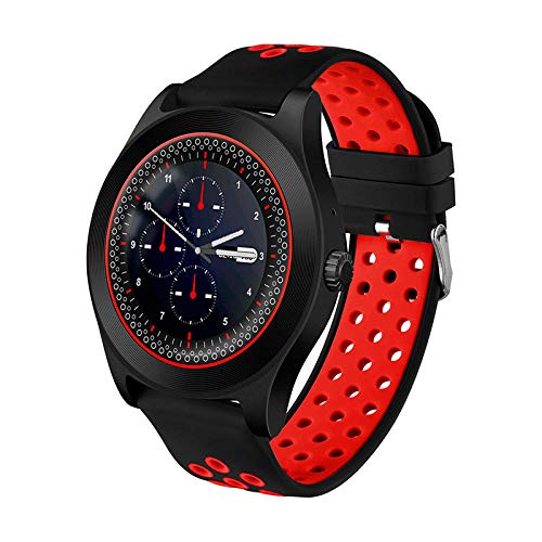 TF8 Smartwatch/Stoppuhr, kugelförmig, IPS-Farbbildschirm, GSM, Schrittzähler, 1,5 Zoll rot