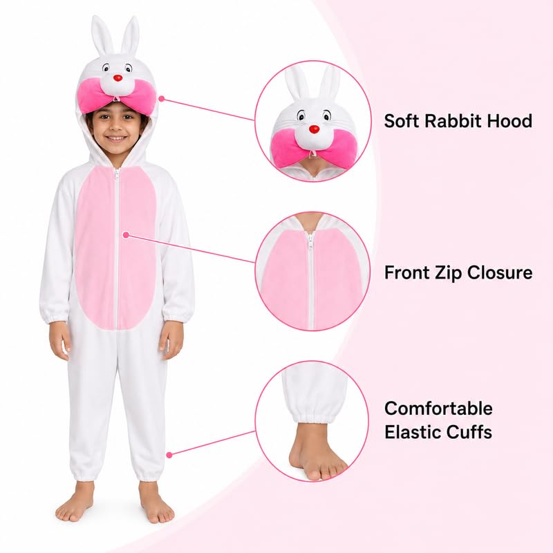 Image of Animal Costume for Kids | Plush Fancy Dress Costume for Boys & Girls |School Fancy Dress, Annual Day, Jungle Theme, Role Play, Halloween & Birthday Party