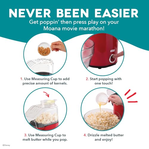 Image of Disney | Dash Moana Fresh Pop Popcorn Maker, 16-Cup Air Popper