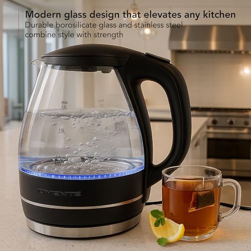 Stylish Borosilicate Glass Electric Kettle for Tea - Image 5