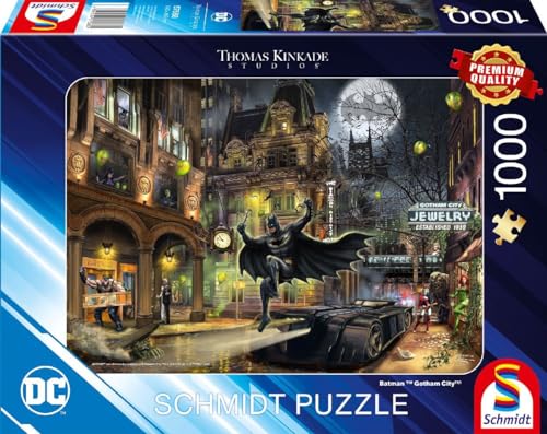 Preisvergleich Produktbild Batman, Gotham City: Puzzle Thomas Kinkade, DC 1.000 Teile