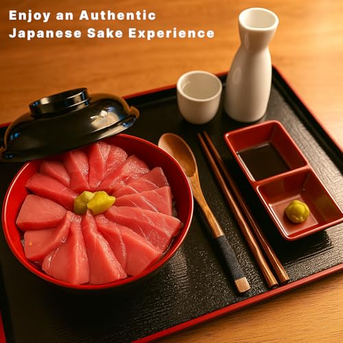 JapanBargain, Set of 12 Sake Cups Japanese Porcelain Wine Saki Cup Small Tea Cup Microwave and Dishwasher Safe (White)