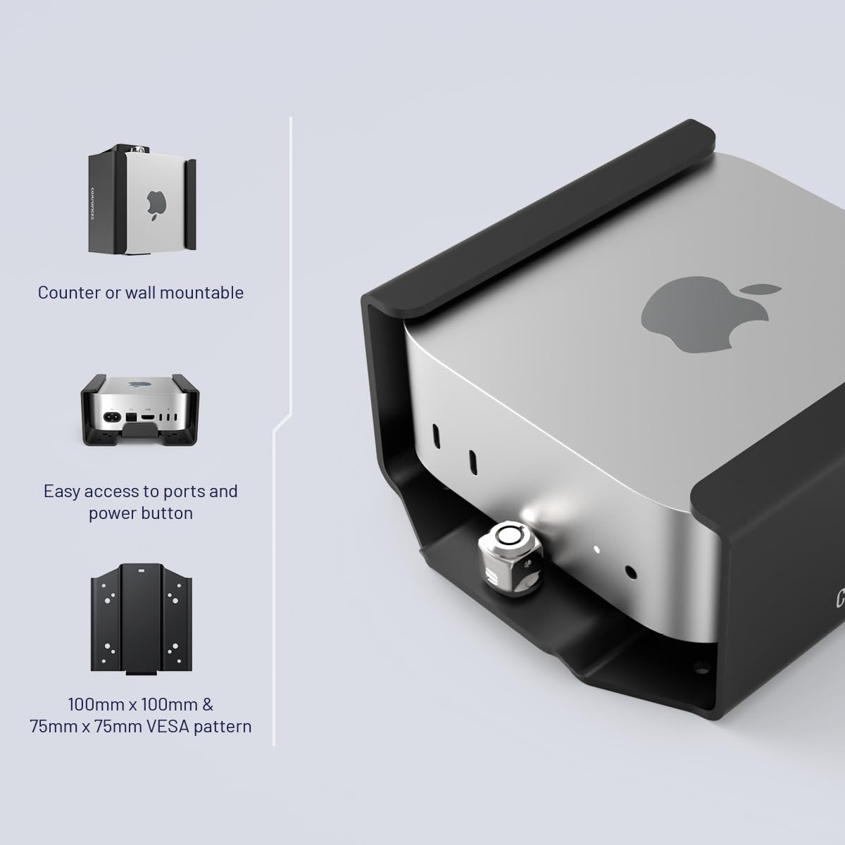 Amazon.co.jp: Mac mini M4 2024 安全マウントブラケット 統合ロック