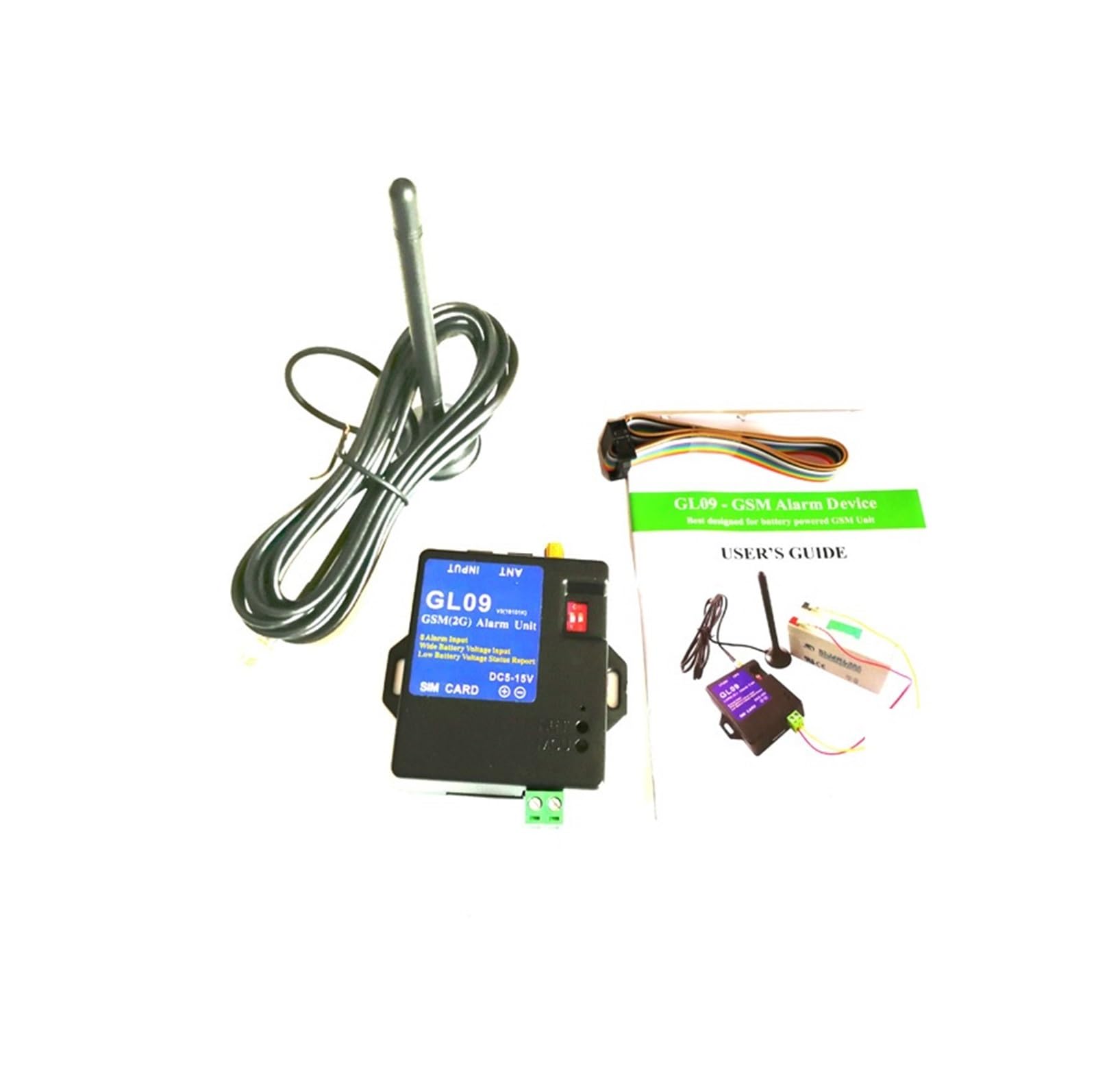 Mjfvn One Color Battery Operated App Control Gl09 Gsm Alarm System 2G Sms Alert Wireless Alarm