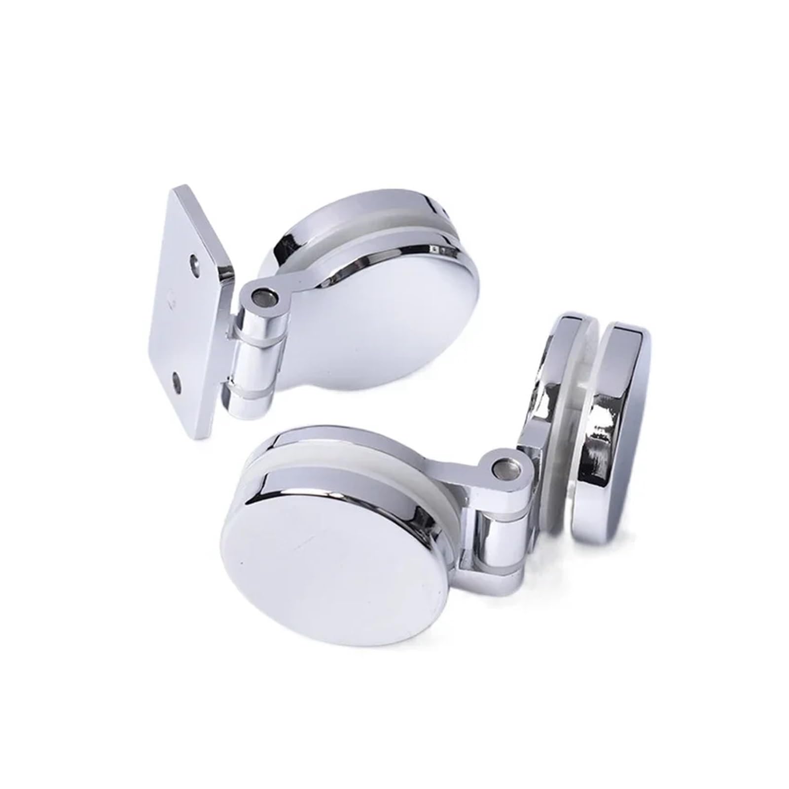 Bisagras de puerta vidrio for baño aleación zinc 2 piezas