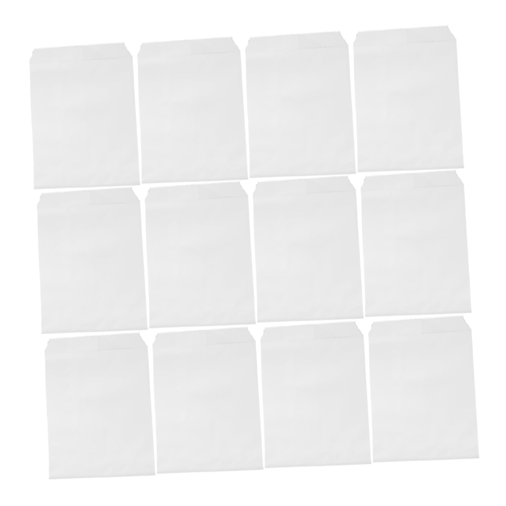 100 paquets papier blanc emballage alimentaire snacks fruits de mer fêt