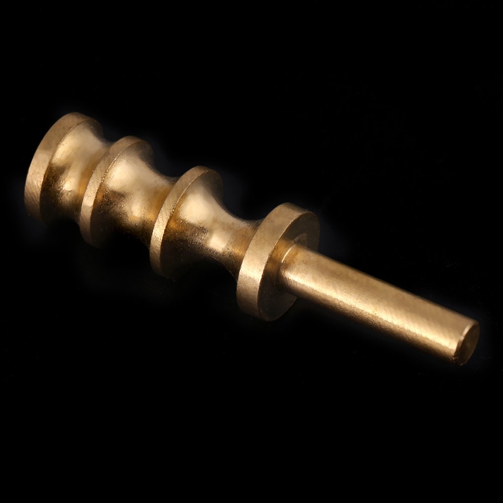 Walfront Leather Hot Process Burnisher, Leather Soldering Iron Tip for DIY Leather, Brass(Arc Sealing), Leather Tools