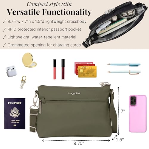 Image of Baggallini Securtex Anti-Theft Memento Crossbody