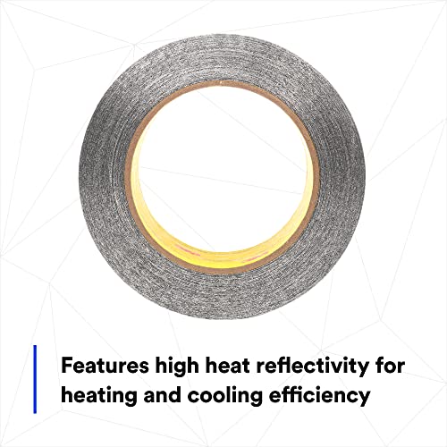Image of 3M Aluminum Foil Tape 34383, Silver, 2 in x 60 yd, 4.5 mil