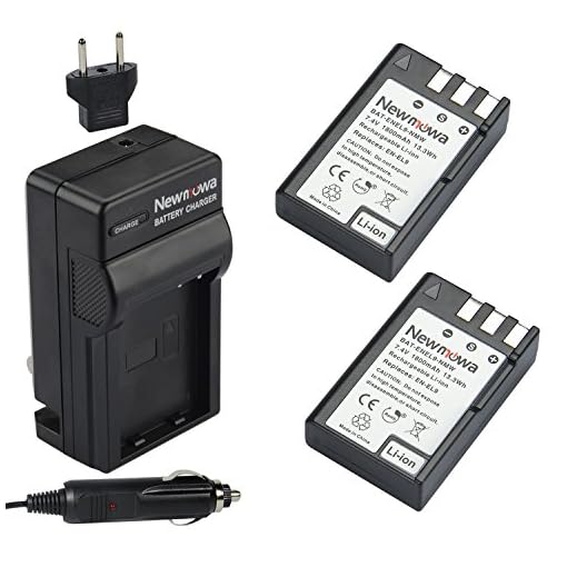 Newmowa EN-EL9 Battery (2-Pack) and Charger kit for Nikon D3000, D5000, D40, D60, D40X