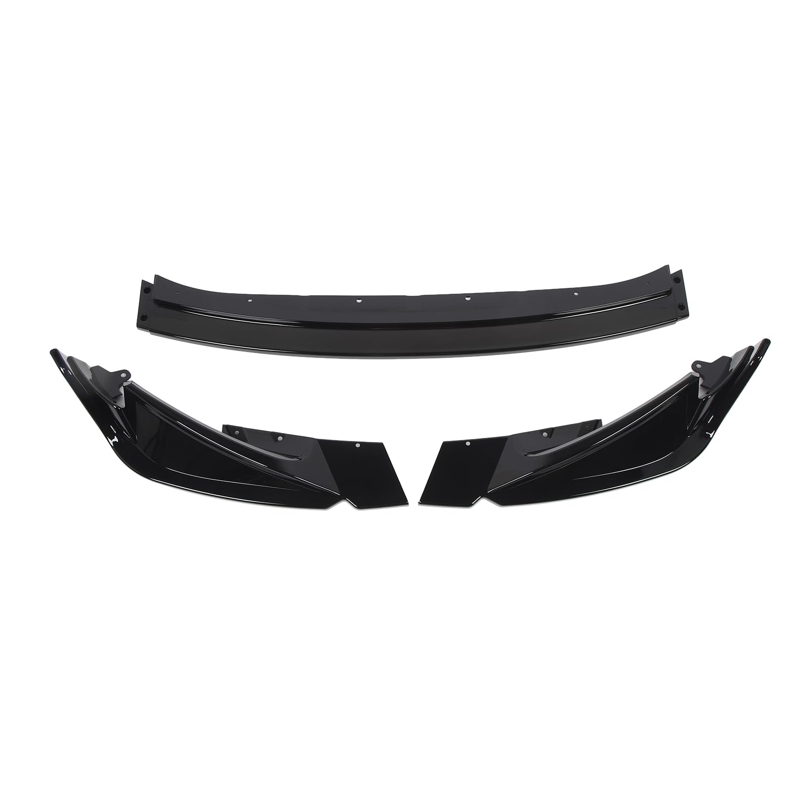Ausla Ausla 3-teiliger Frontstoßstangen-Lippenspoiler, ABS-Frontlippen-Body-Kit, Schützt das Auto vor Beschädigungen, Verbessert die Stabilität, Passend für M3 G80 und M4 G82 G83 2021–2024