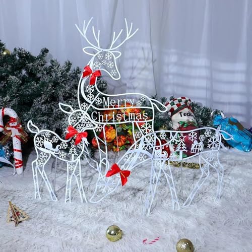 Renne de Noël d'extérieur résistant pour sublimer une pelouse vide