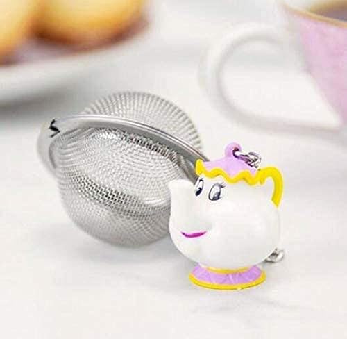 Miniatura 2 de Beauty and The Beast Mrs. Potts - Infusor de té para té suelto, lindo difusor de té de dibujos animados, filtro de bola de té de malla fina de acero