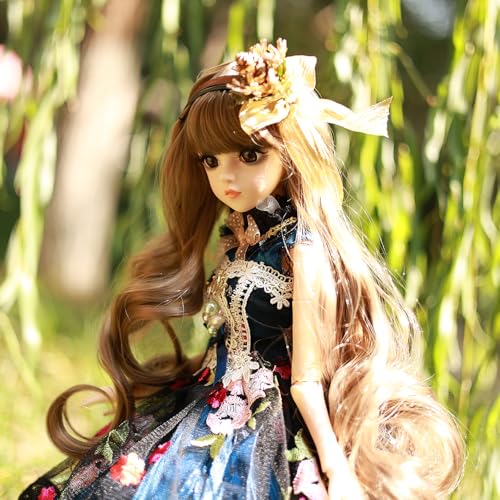 Muñeca BJD 1/3 con vestido azul y 22 articulaciones miniatura 5