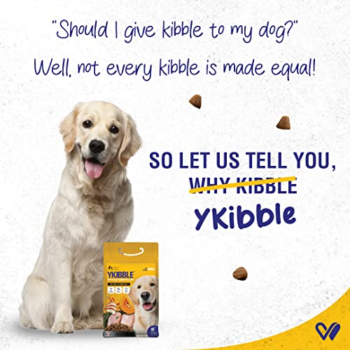 Image of Wiggles Ykibble Dry Dog Food Adult Pet and Senior Dogs (900 gm) | 100% Human-Grade Ingredients | Rich in Nutrients | Oven Baked Nutritionally Balanced Healthy Food for All Breeds