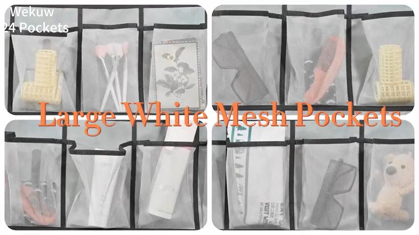 Range-Chaussures Suspendu 12 Poches - Organisateur Porte Avec Crochets - Gain De Place Placard