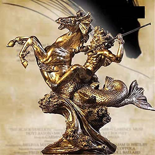 Statue chevalier médiéval en résine figurine armure romaine de collection