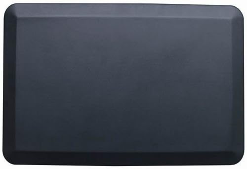 Comfy Mat - Alfombrilla rectangular antifatiga para el suelo 299 x 197in color negro