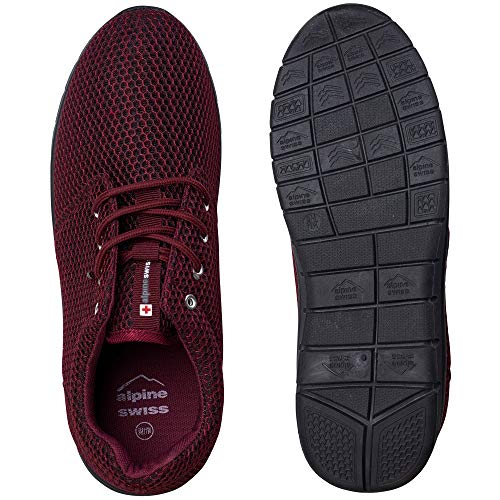 Alpine Swiss Kilian Men's Walking Shoes | Breathable Mesh Running Shoes | Lightweight Fashion Sneakers | Athletic Tennis Trainers 5
