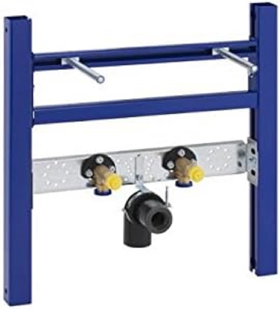Lavabo de pared Geberit Traverse DUOFI de cerámica azul moderno de 16x18 pulgadas