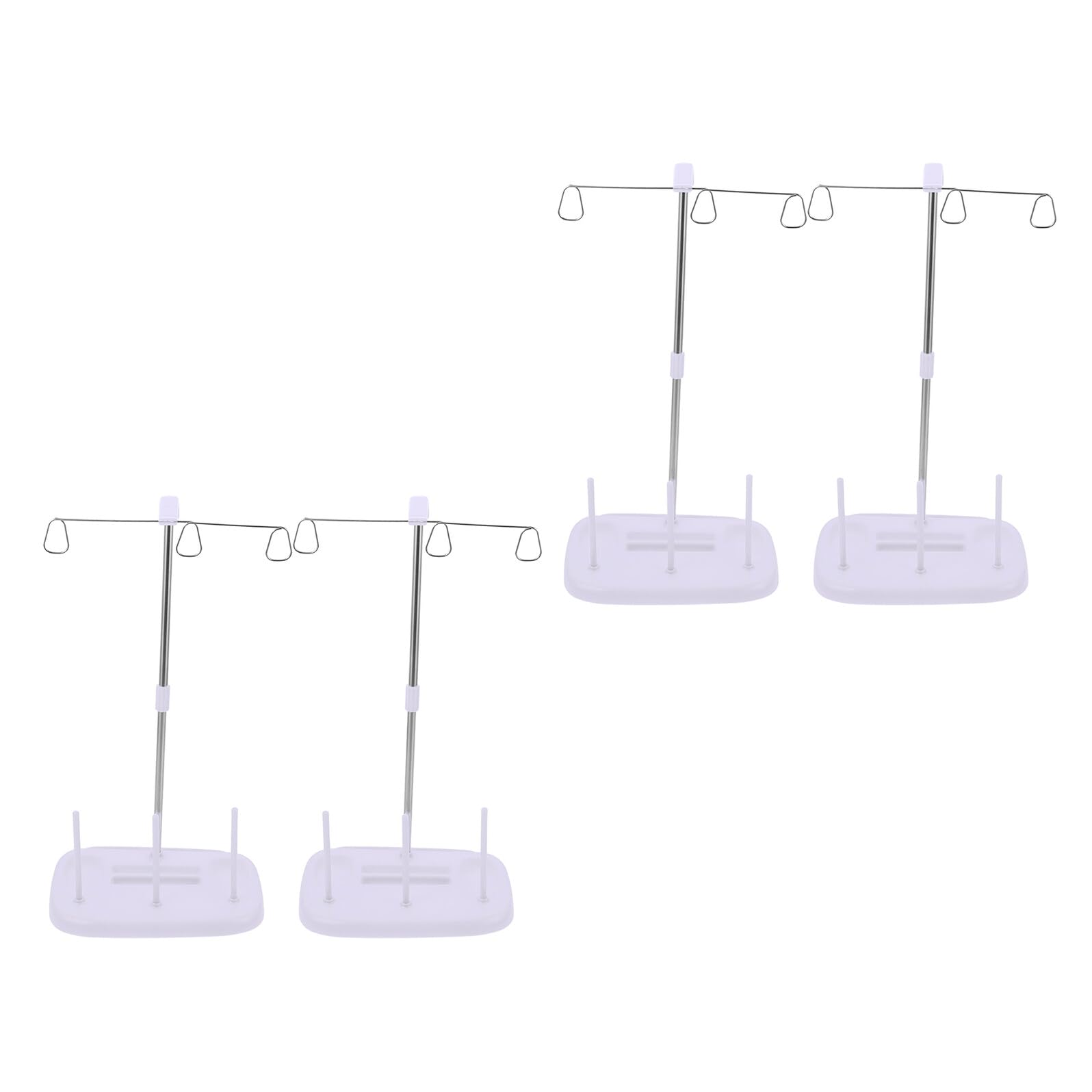 Toyvian Soporte Cónico para Bobinas de Hilo de Bordar 4 Piezas Portacarretes para Máquina de Coser Compatible Organizador Estable para Control y Almacenamiento de Hilos Costura
