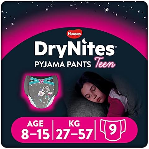 Drynites Huggies Pantalones de Pijama Niñas 9 Unidades Cover