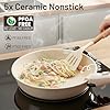 KIKCOIN Ceramic Nonstick Pots and Pans Set - Cookware Set with Detachable Handle - 25 Pack Stackable Cooking Set for RV Kitchen, with Frying Pans, Steamer - Induction/Dishwasher/Oven Safe, PFOA Free #2