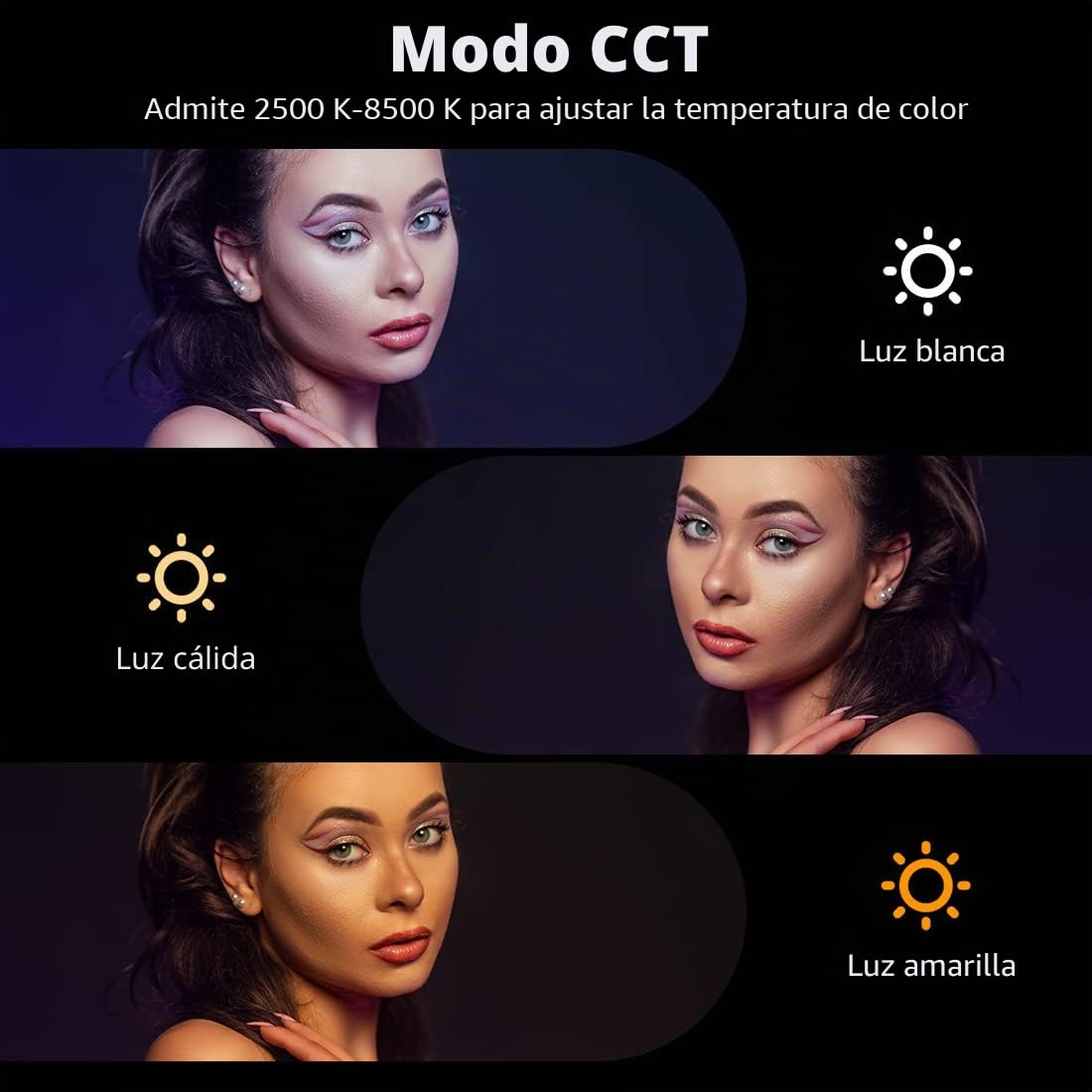 AMBITFUL A2 Tubo de luz RGB Full-Color CRI95 TLCI97 Accurate Color, ajustable entre 2500K-8500K, modos HSI CCT, efecto de luz 29 Fx, controlable mediante app, magnético (A2+softbox)